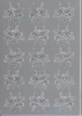 Collato Sticker Rosen Strass, silber